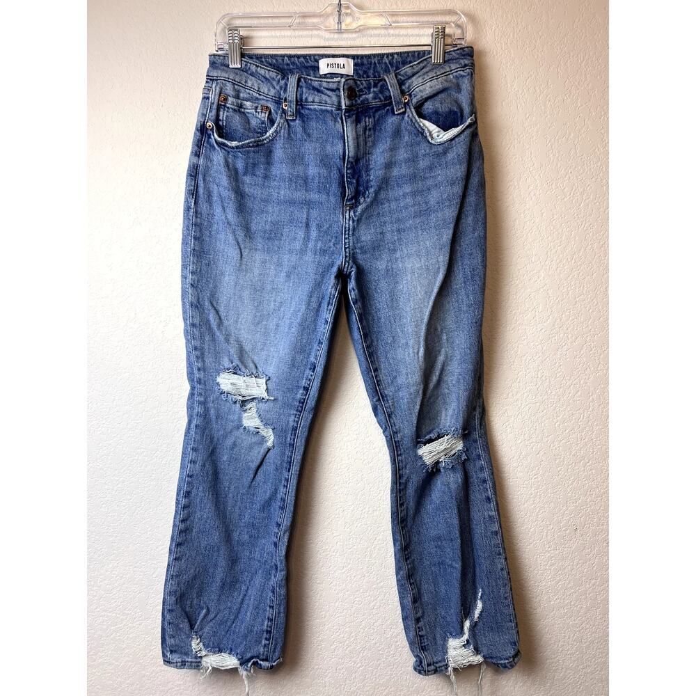 Pistola Distressed High-Rise Jeans Size 29 - Picture 1 of 8